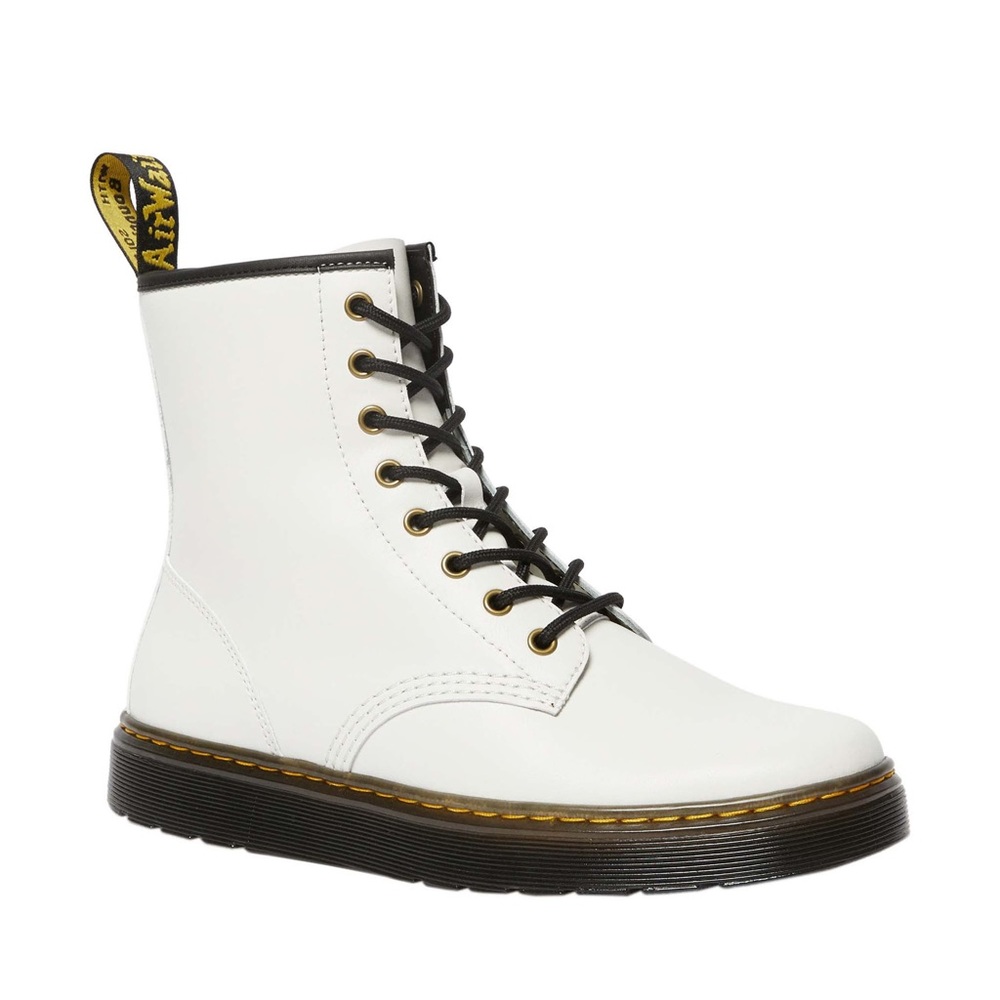 NEW Dr. Martens Zavala 8-Eyelet Combat Boot in White - Picture 2 of 9